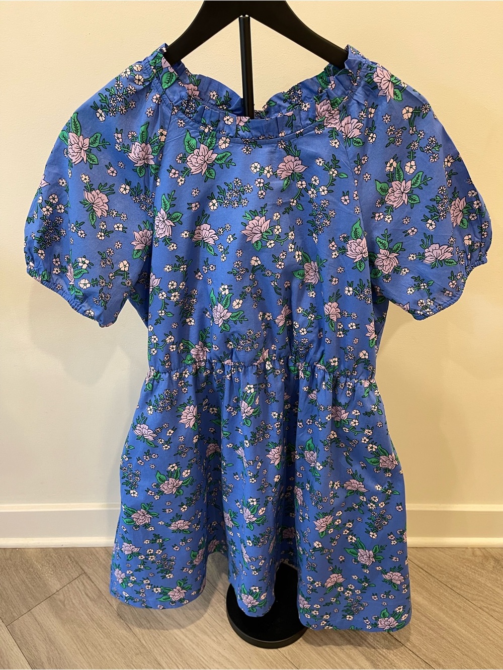 J. Crew Blue Floral Poplin Dress-Style Shorts Size 12